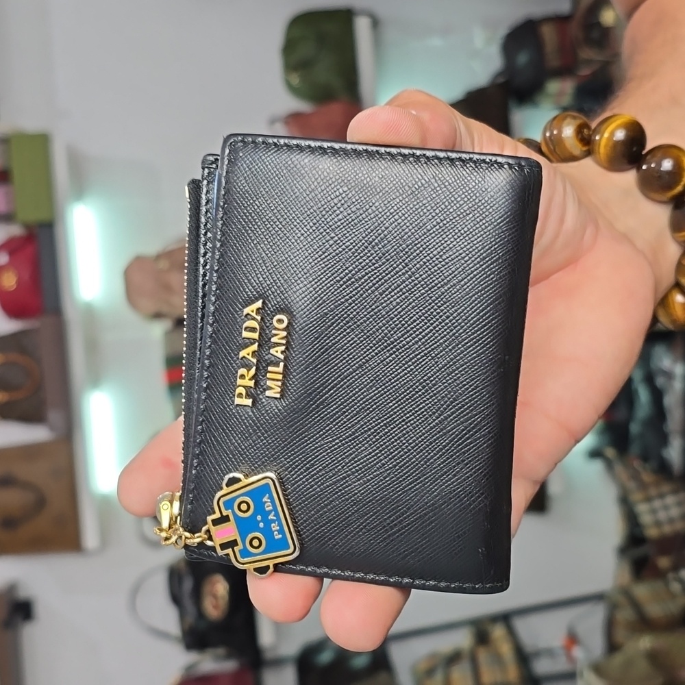Prada Black Saffiano Leather Wallet